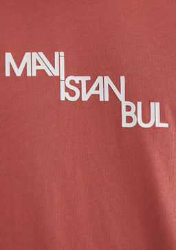 Mavi Istanbul Bask?l? Turuncu Tisort  фото 5