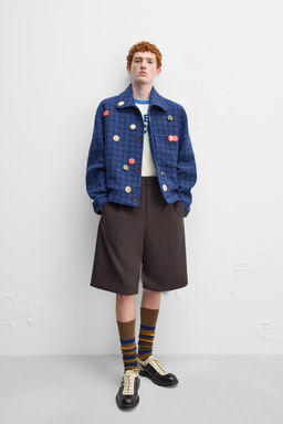 CHECK JACKET X HARRY LAMBERT - Zara фото 5