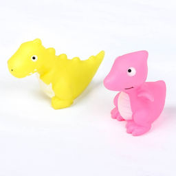 Игрушки - пищалки для купания в ванне «Динозаврики», набор 2 шт., МИКС