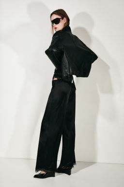Pantal?n interlock con ribete de encaje - H&m фото 2