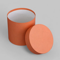 Набор шляпных подарочных коробок 3 в 1, оранжевый, 21×20 - 16×17 см