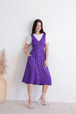 Платье-бюстье аметистовое - Martichelli фото 7