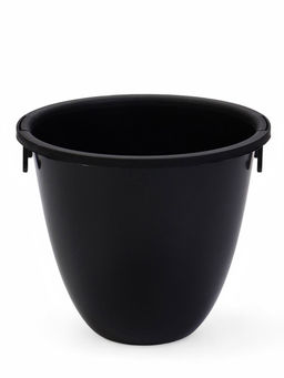 Кашпо для цветов Жемчужина, 4 л, d=29 см, h=19.5 см, пластик, со вставкой, цвет графитовый - Simaland фото 4