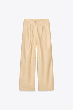 100% LEATHER BALLOON TROUSERS ZW COLLECTION - Zara фото 5