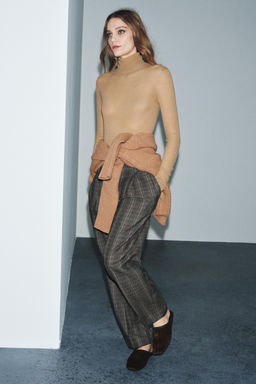 ZW COLLECTION CHECK TROUSERS - Zara фото 4