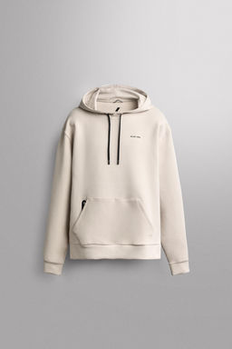 SUDADERA T?CNICA CAPUCHA / crudo-blanco - Zara фото 6