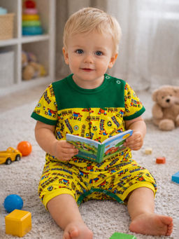 Песочник ясельный желтыйзеленый паровоз