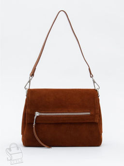 Сумка женская кожаная 8273-2PEF brown Polina&Eiterou