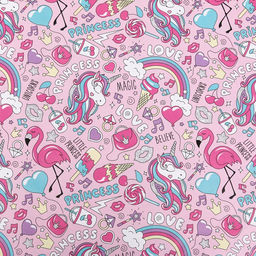 Набор упаковочной бумаги глянцевая Нежность 50 70 см ,2 листа - UPAK LAND фото 5