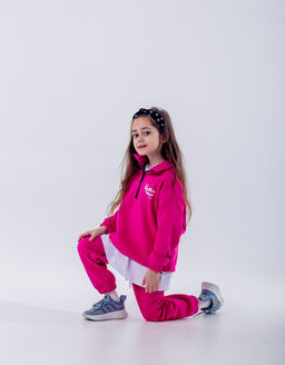 073 Детский костюм, фуксия (3хнитка петля) - Knitka wear фото 9