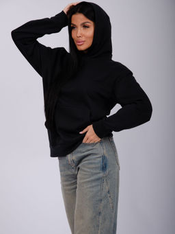 Худи Ханна, футер 2-х нитка начес - Малина фото 6