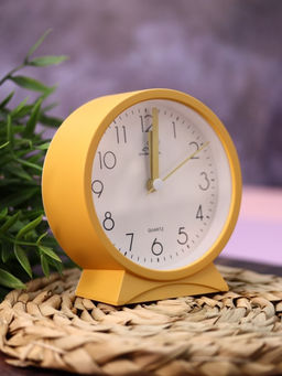 Часы-будильник Morning mood, yellow (11,2х10,5 см)