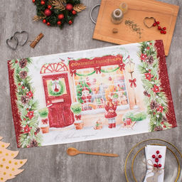 Полотенце Этель Зимние радости 40?70 см, 100% хлопок, саржа 190 г/м?