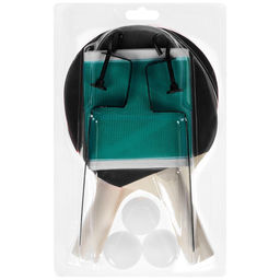 Набор для настольного тенниса BOSHIKA Training: 2 ракетки, 3 мяча, сетка, крепление фото 3