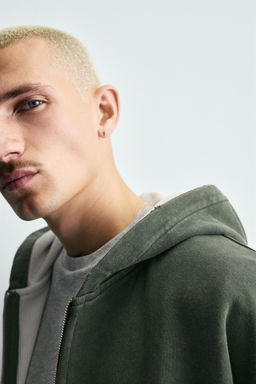 COMBINED CHECK HOODIE - Zara фото 4