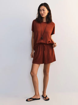 Футболка прямого кроя из вискозы ZR2605013420-21 / Zarina