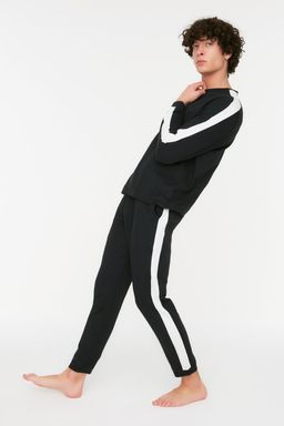 TRENDYOL MAN Siyah Color Blok Detayl? Regular Fit Orme Pijama Tak?m? THMAW21PT0368 - Trendyolmilla фото 2
