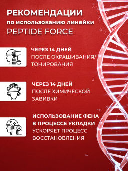 Филлер для волос молекулярный восстанавливающий PEPTIDE FORCE, 100 мл Concept  фото 7