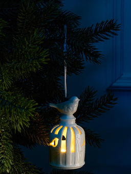 Подвеска светодиодная Птичка, 5.85.811 см, 1 LED, от батареек LR443, свечение тёплое белое