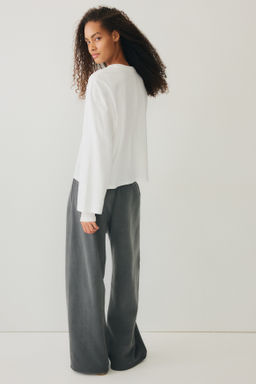 Pantal?n de ch?ndal amplio con raya - H&m фото 5