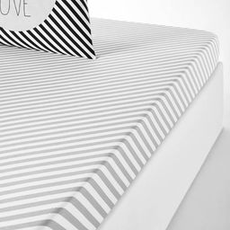 Простыня Страйп-Поплин - Белый 220x240