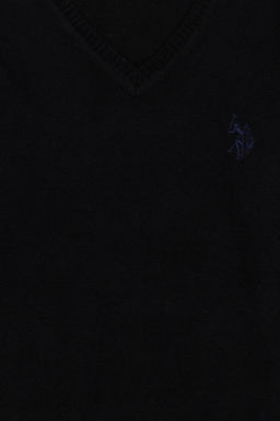 Черный базовый свитер для девочки Неожиданная скидка в корзине - U.s. polo assn фото 3