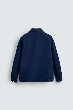 TEXTURED OVERSHIRT WITH POCKETS - Zara фото 9