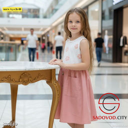 Платье для девочки с рисунком