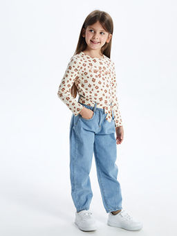 ?i?ekli Uzun Kollu K?z ?ocuk Ti??rt