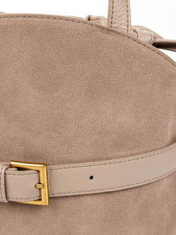 LACCOMA сумка АМ2420-2Ф-бежевый натуральная замша хлопок