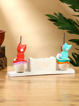 Календарь настольный Котики рыбаки, 191010 см, дерево - Simaland фото 3