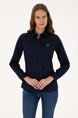 Kad_n Lacivert Uzun Kollu Basic G_mlek