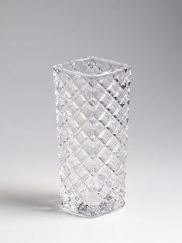 Ваза «Геометрия», диагональ, 15.5×5.5 см, стекло, прозрачная