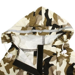 Дождевик для крупных пород собак "KOMFORT", принт хаки, р 4XL