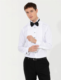 Beyaz Slim Fit Smokin G_mlek