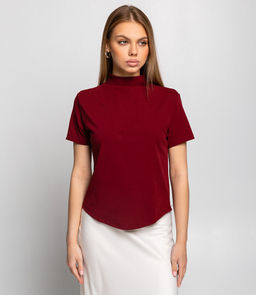 Футболка #КТ10 (12), бордовый