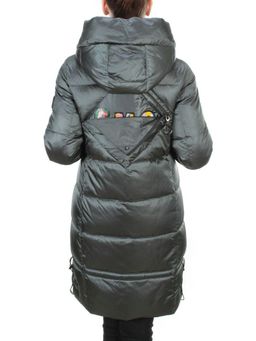 9106 AQUAMARINE Пальто зимнее женское FLOWEROVE (200 гр. холлофайбера) - Fashion фото 6