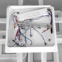 Люстра с ПДУ 59112/8WT, LED, 240 Вт, 3000-6000К, диммер, белый, 55×55×10 см