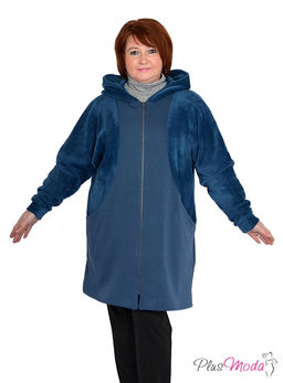 Куртка-полупальто Модель №545 размеры 44-82 - Plusmoda фото 3