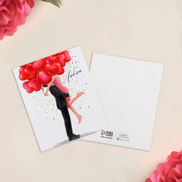 Цена за 20 шт. Открытка мини «Любовь», пара, 8×10 см