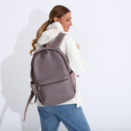 Рюкзак женский из искусственной кожи на молнии TEXTURA, цвет серый  фото 7