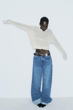 FINE KNIT SEMI-SHEER SWEATER - Zara фото 7
