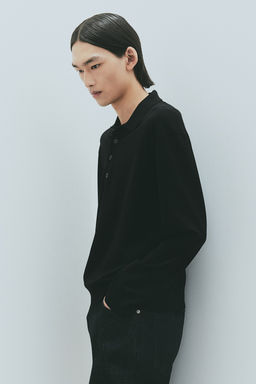 Polo en punto fino Regular Fit - H&m фото 3