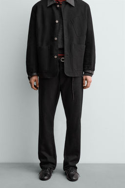 JEANS STRAIGHT FIT BOOTCUT AARON LEVINE X ZARA / Carb?n фото 2