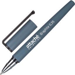 Ручка гелевая неавтомат. Attache Selection Graphite цвет чернил синий  фото 2