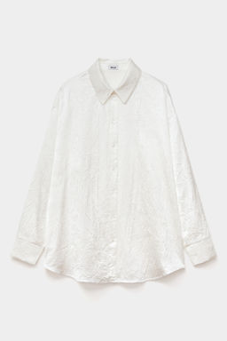 Рубашка оверсайз из жатого сатина - Mollis фото 7