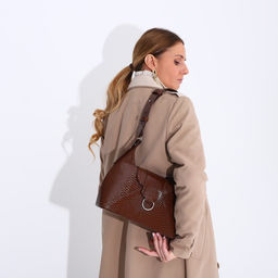 Сумка женская на молнии, цвет коричневый - Simaland фото 7