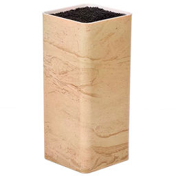 Подставка для ножей пластик прямоугольная 11х11х22 см Y4-7000 (434770) /DANIKS/