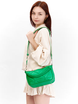 LACCOMA сумка Айлин-Ф826-зеленый эко кожа хлопок  фото 7