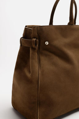 LEATHER HANDBAG - Zara фото 6